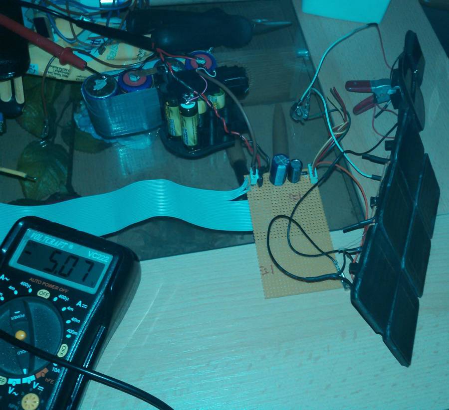 Versuchsaufbau Energieversorgung RPi Versuchsaufbau Energieversorgung RPi